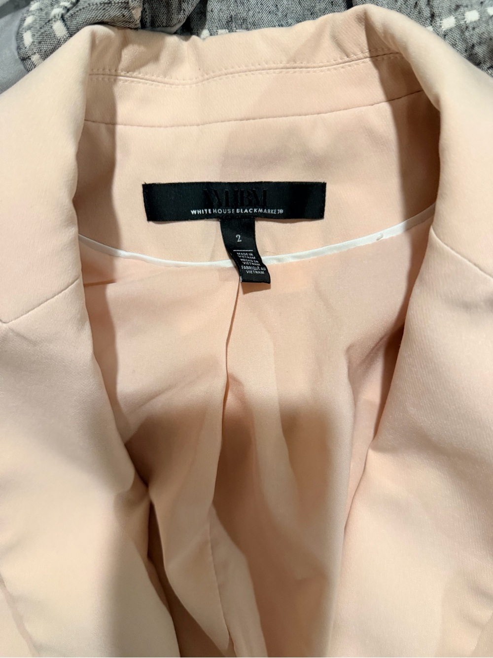 White House Black Market Blazer in Light Blush Pink